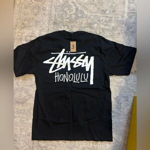 Stussy Black Honolulu Tee- new with tags